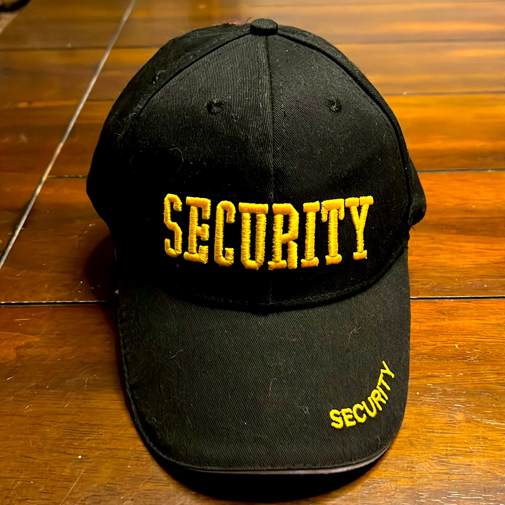 Security Ball Cap Adjustable Baseball Cap Hat Nwot Security Ball Cap Adjustable Baseball Cap Hat Nwot